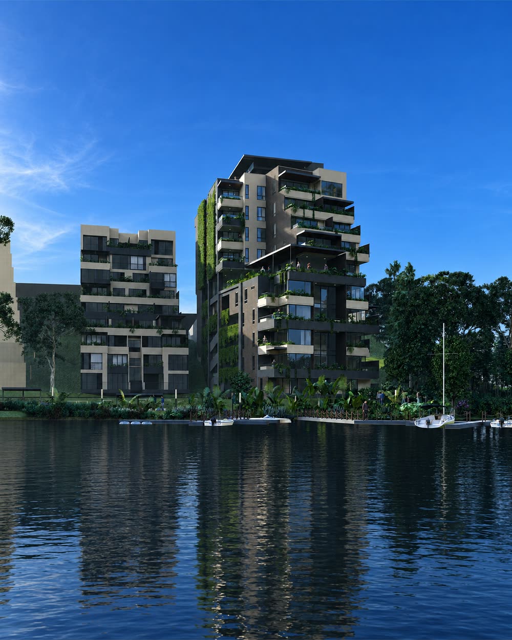 Render original de San Telmo, antes de construirse